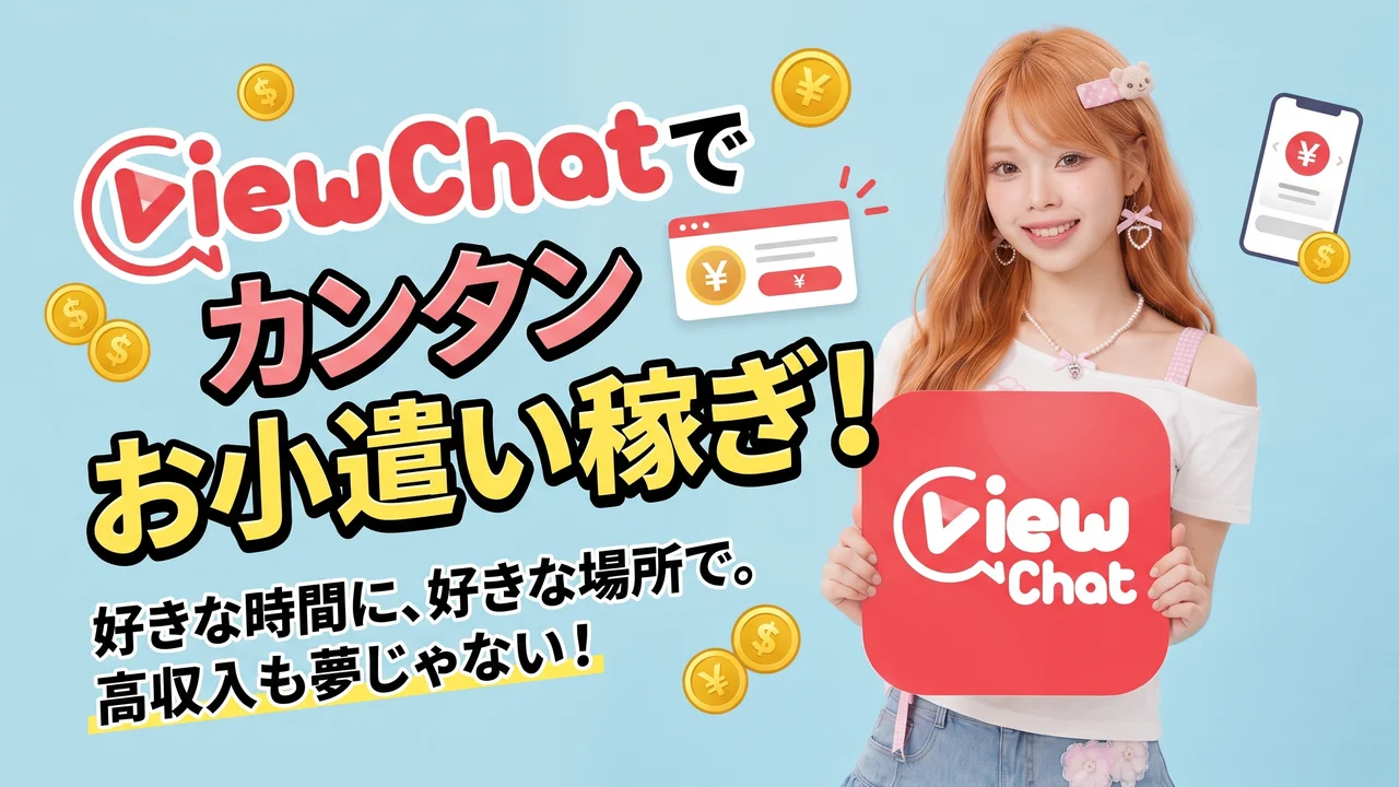 「ViewChatで簡単高収入！」