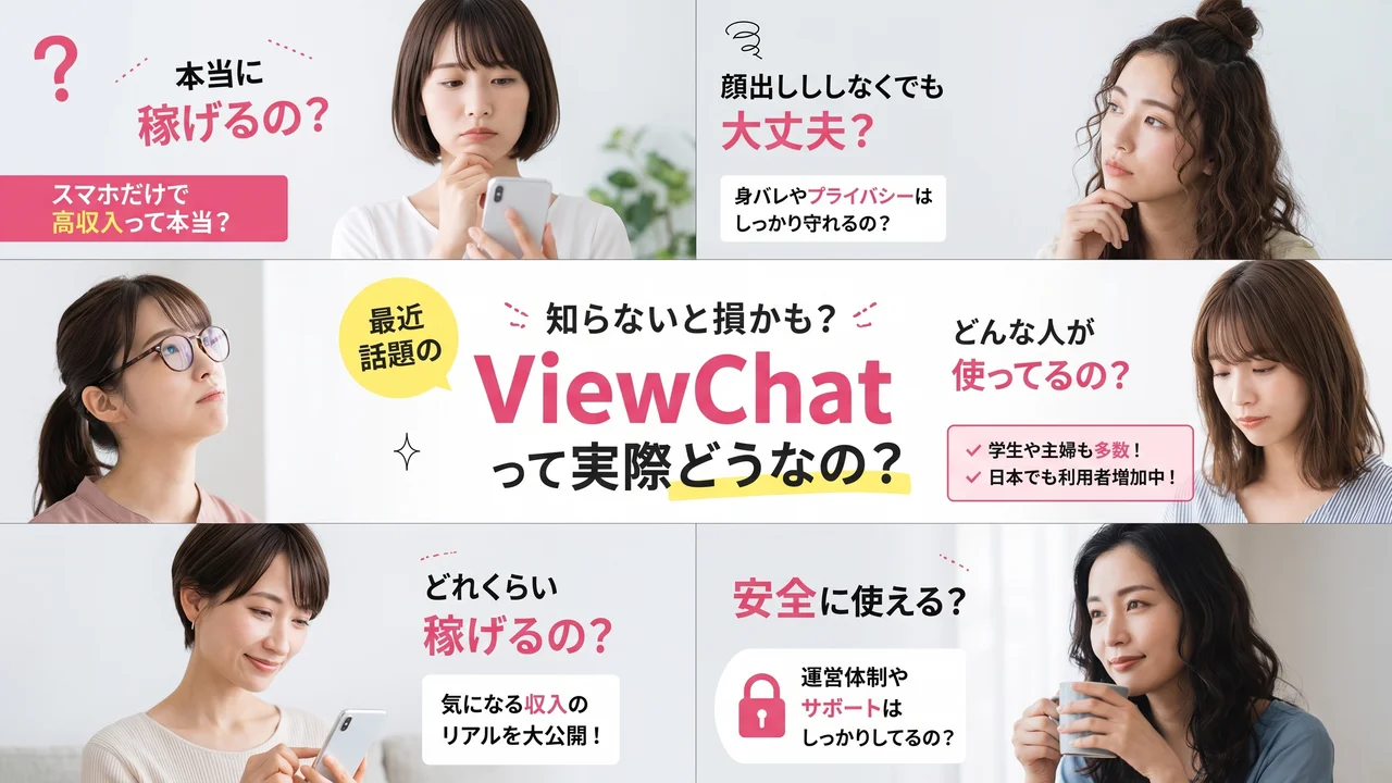 話題のViewChatで稼ごう！